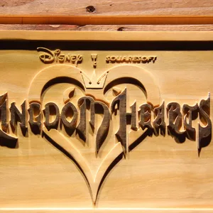 Kingdom Hearts Wood Sign