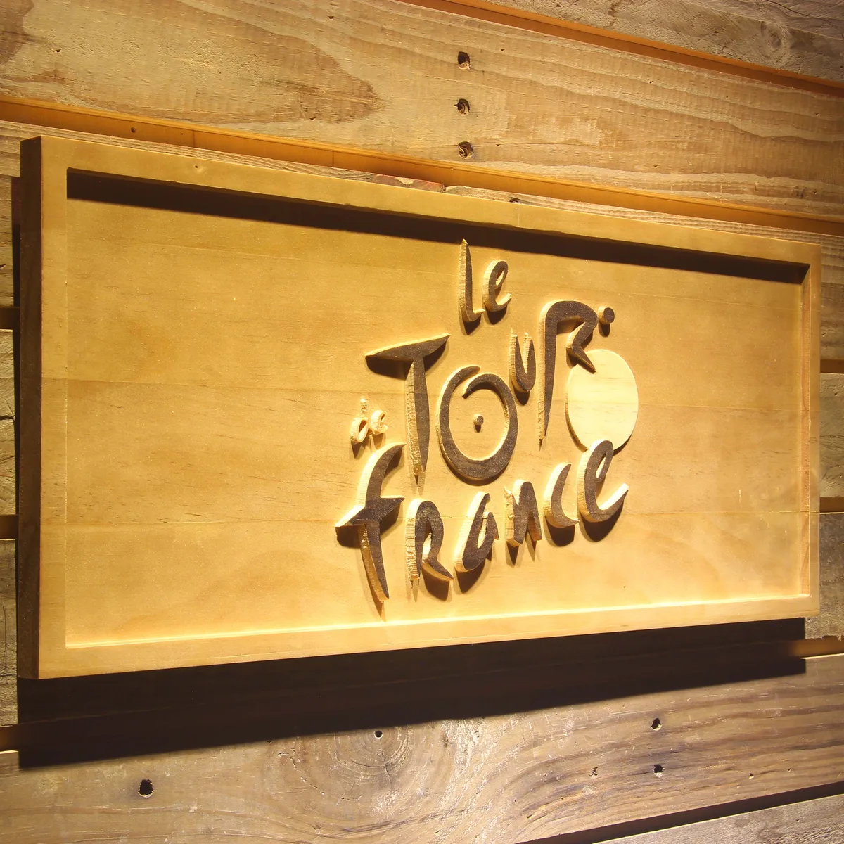 Le Tour de France Wood Sign