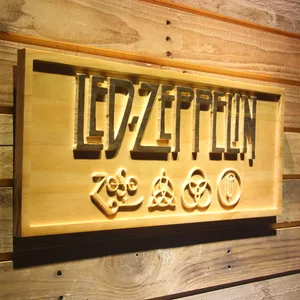 Led Zeppelin Wood Sign