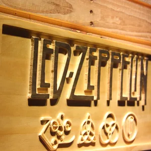 Led Zeppelin Wood Sign