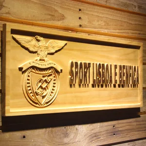 Lisbon S.L. Benfica Wood Sign