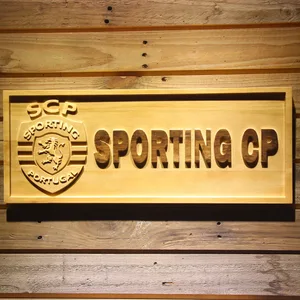 Lisbon Sporting Clube de Portugal Wood Sign