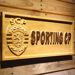 Lisbon Sporting Clube de Portugal Wood Sign