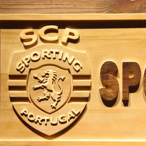 Lisbon Sporting Clube de Portugal Wood Sign