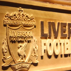 Liverpool Football Club Wood Sign