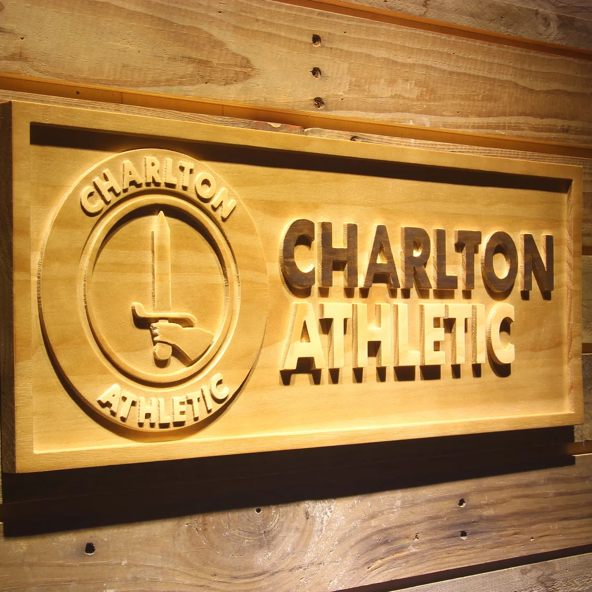 London Charlton Athletic FC Wood Sign