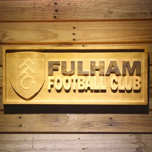 London Fulham FC Wood Sign