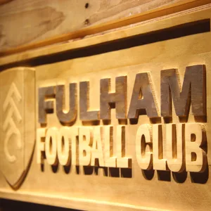 London Fulham FC Wood Sign