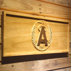 Los Angeles Angels of Anaheim 1986-1992 Logo Wood Sign - Legacy Edition