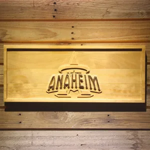 Los Angeles Angels of Anaheim 1997-2001 Anaheim Halo Logo Wood Sign - Legacy Edition