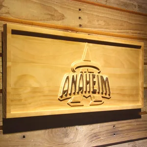 Los Angeles Angels of Anaheim 1997-2001 Anaheim Halo Logo Wood Sign - Legacy Edition