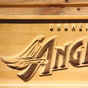 Los Angeles Angels of Anaheim 1997-2001 Logo Wood Sign - Legacy Edition