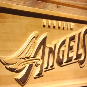 Los Angeles Angels of Anaheim 1997-2001 Logo Wood Sign - Legacy Edition