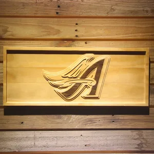 Los Angeles Angels of Anaheim 1997-2001 Winged A Logo Wood Sign - Legacy Edition