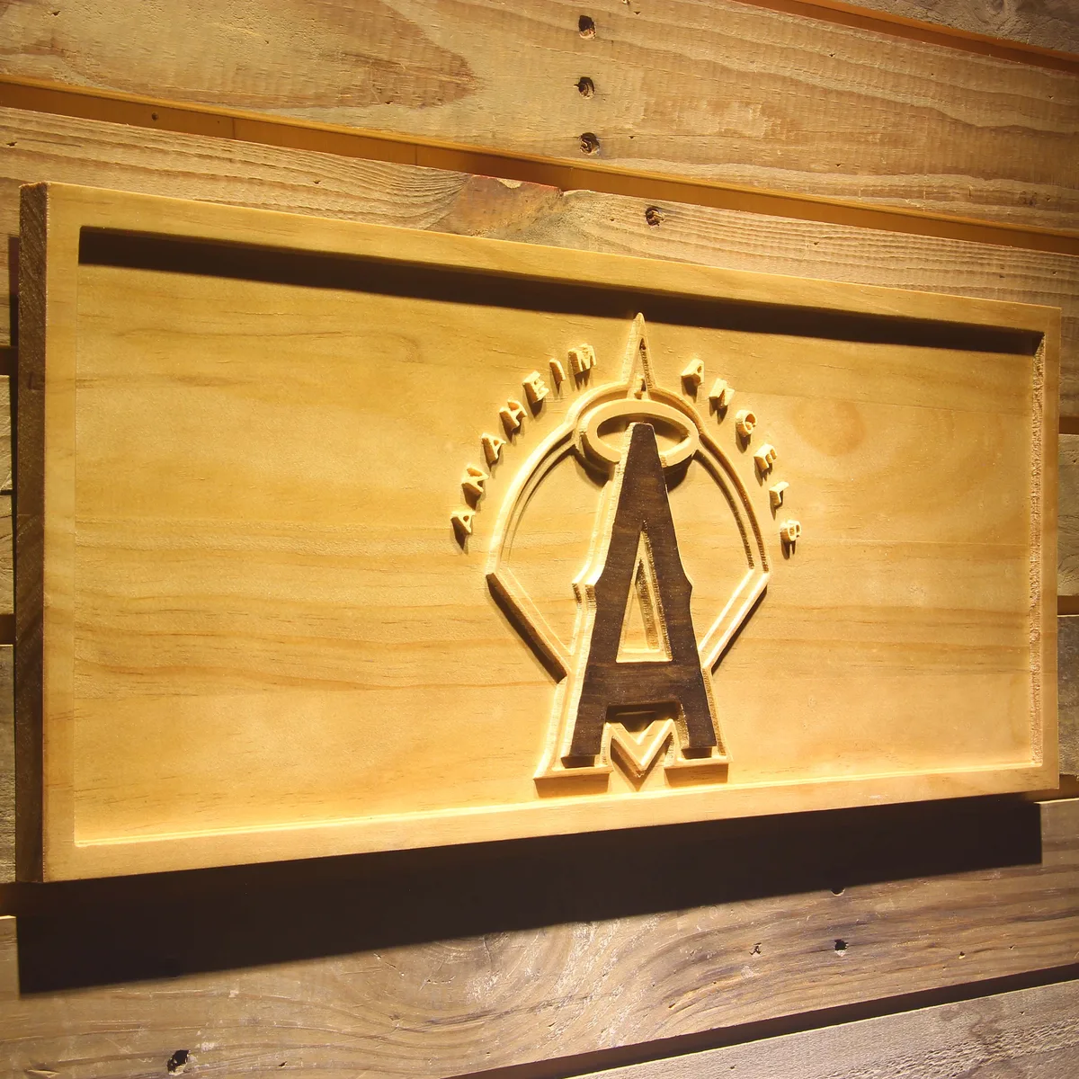Los Angeles Angels of Anaheim 2002-2004 Logo Wood Sign - Legacy Edition