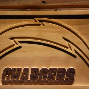 Los Angeles Chargers Wood Sign