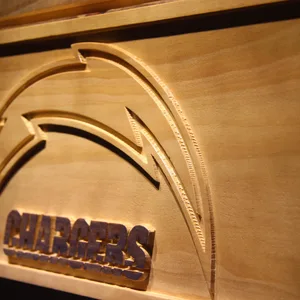 Los Angeles Chargers Wood Sign