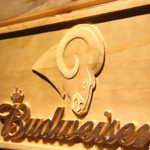 Los Angeles Rams Budweiser Wood Sign