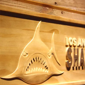 Los Angeles Sharks Wood Sign - Legacy Edition