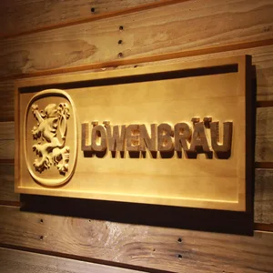 Lowenbrau Wood Sign