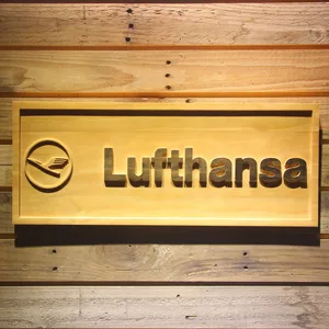 Lufthansa Wood Sign