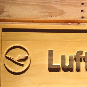 Lufthansa Wood Sign
