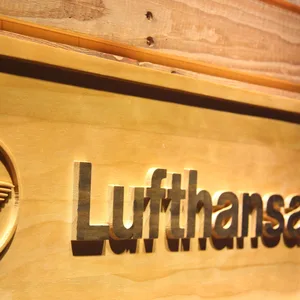 Lufthansa Wood Sign