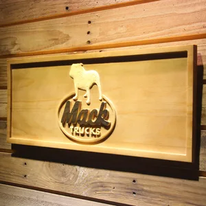 Mack Old Logo Wood Sign