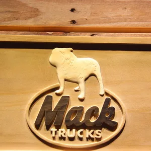 Mack Old Logo Wood Sign