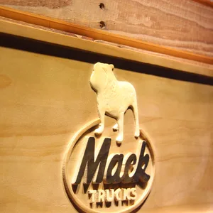 Mack Old Logo Wood Sign