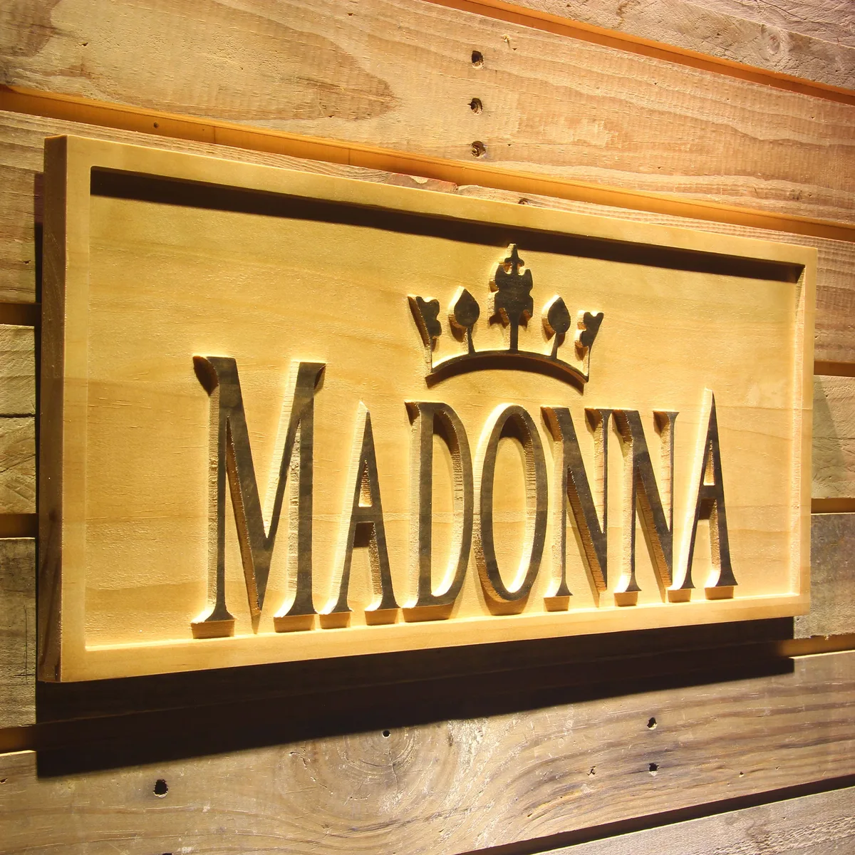 Madonna Wood Sign