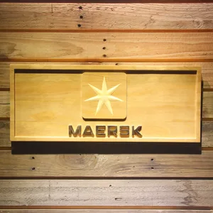 Maersk Wood Sign
