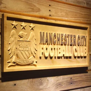 Manchester City Football Club Wood Sign - Legacy Edition