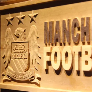 Manchester City Football Club Wood Sign - Legacy Edition