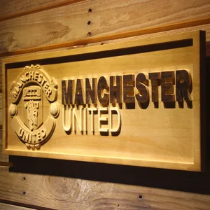 Manchester United Football Club Wood Sign
