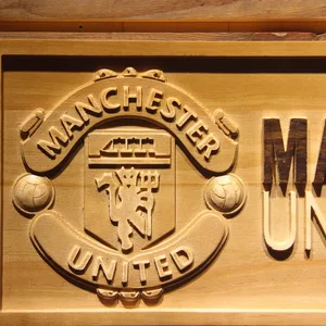 Manchester United Football Club Wood Sign