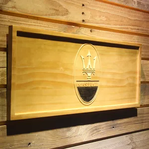 Maserati Wood Sign