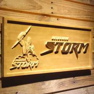Melbourne Storm Wood Sign