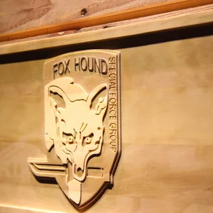 Metal Gear Solid - Foxhound Wood Sign