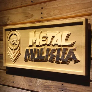 Metal Mulisha Badge Wood Sign
