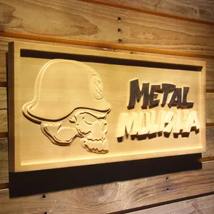Metal Mulisha Skull Logo Wood Sign