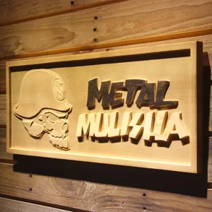 Metal Mulisha Skull Logo Wood Sign