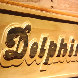 Miami Dolphins 1980-1996 Wood Sign - Legacy Edition