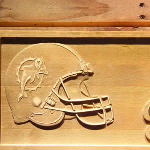 Miami Dolphins Helmet Wood Sign - Legacy Edition