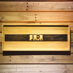 Miami Dolphins Joe Robbie Memorial Wood Sign - Legacy Edition