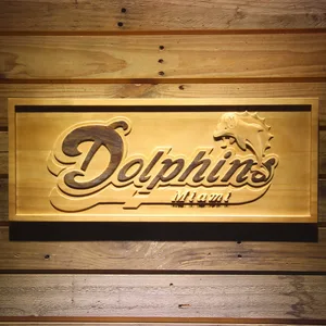 Miami Dolphins Wood Sign - Legacy Edition