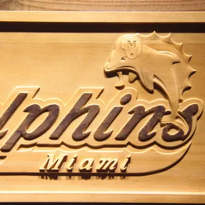 Miami Dolphins Wood Sign - Legacy Edition