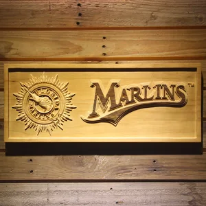 Miami Marlins Wood Sign - Legacy Edition