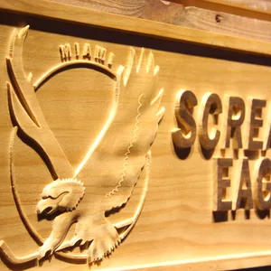 Miami Screaming Eagles Wood Sign - Legacy Edition