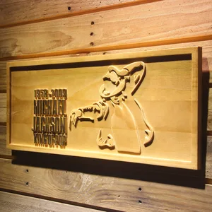 Michael Jackson King of Pop Wood Sign